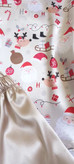 تاب شلوارک ساتن نرمین طرح کریسمس